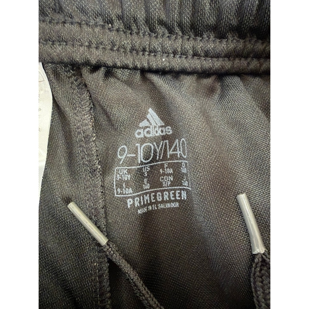 Adidas Kids Soccer Training Pants Black Grey Size S 9-10Y Joggers - Picture 2 of 9